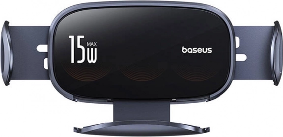 Uchwyt samochodowy z bezprzewodowym ładowaniem BASEUS LightChaser 15W (czarny)