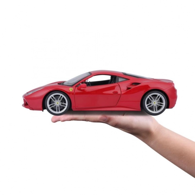 Metalowy samochód Ferrari 488 GTB czerwony