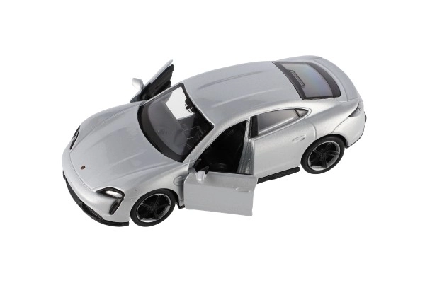 Auto Welly Porsche Taycan Turbo S metalowy/plastikowy 12cm 4 kolory na wyciąganym napędzie 12szt w pudełku