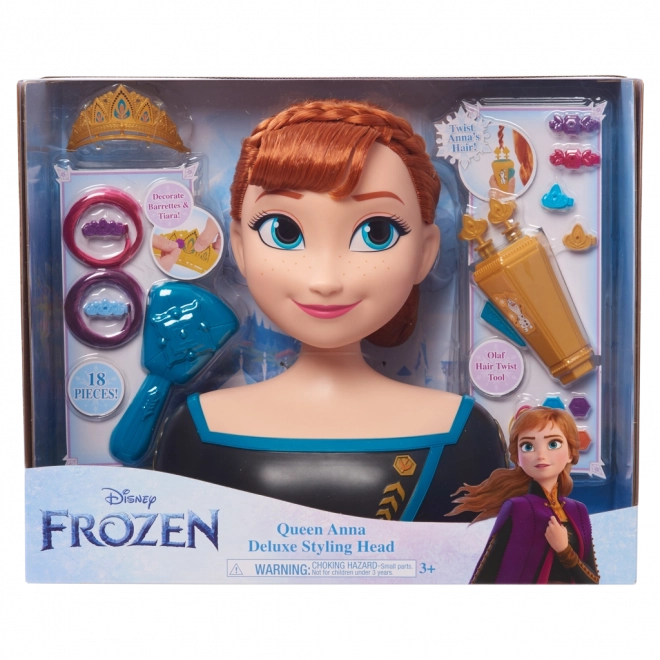 Kraina lodu Głowa do czesania deluxe Anna