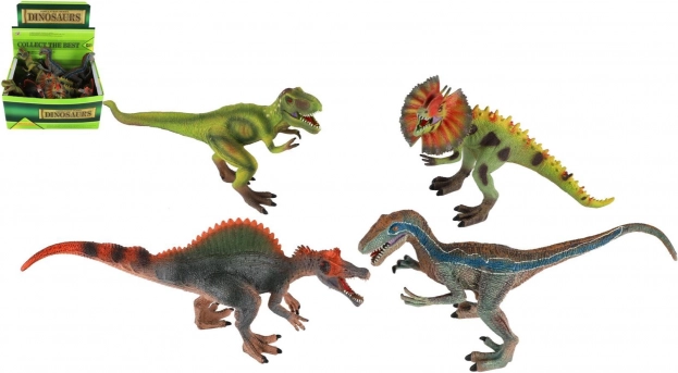 Figurka dinozaura plastikowa 34x17 cm - zestaw 8 gatunków
