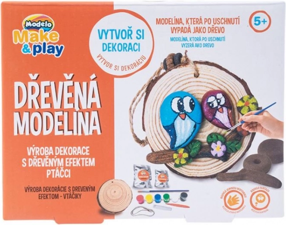 Drewniana masa plastyczna dla dzieci – ptaki