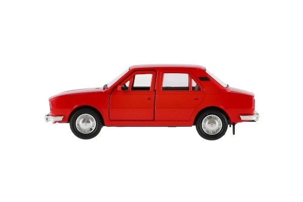 Samochód Welly Škoda 105L metal/plast 11cm 1:34-39 na wolny bieg 4 kolory w pudełku 15x7x7cm