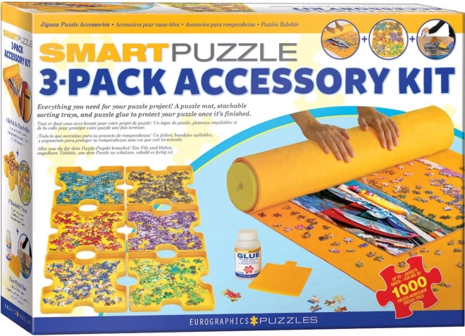 EUROGRAPHICS Zestaw akcesoriów do układania puzzli 3w1
