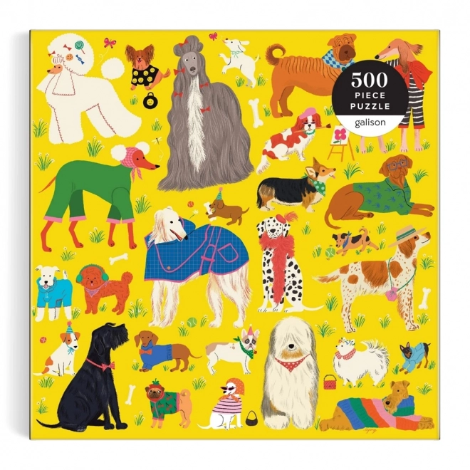 Galison Puzzle Stylowe psy 500 elementów