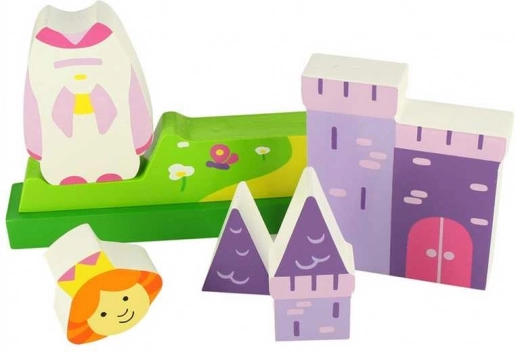 Magiczny design zamku z wysokiej jakości drewna