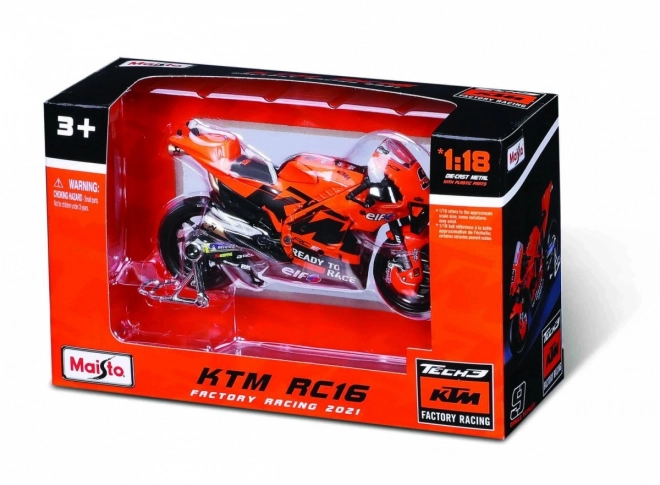 Metalowy model motocykla Tech3 KTM Factory Racing 2021 1/18