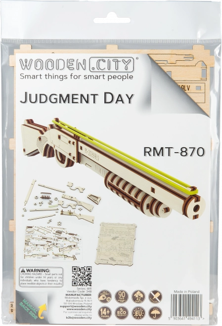 Drewniane 3D puzzle WOODEN CITY Judgment Day Karabin RMT-870