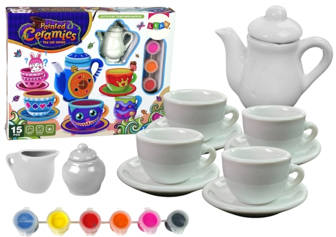 Kreatywny zestaw do herbaty DIY do malowania porcelany