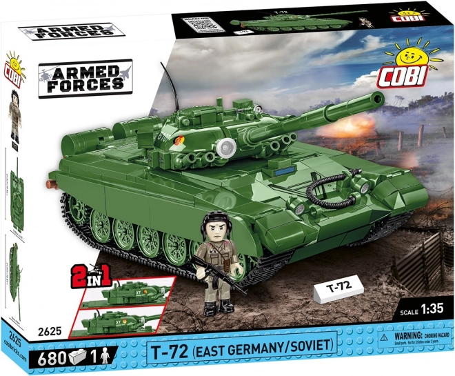 COBI 2625 Siły Zbrojne T-72 (NRD/ZSRR), 1:35, 680 k, 1 f