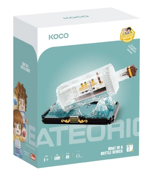 Zestaw konstrukcyjny KOCO Titanic w butelce
