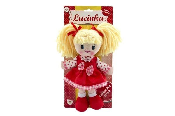 Czeska śpiewająca szmaciana lalka Lucinka - 30 cm