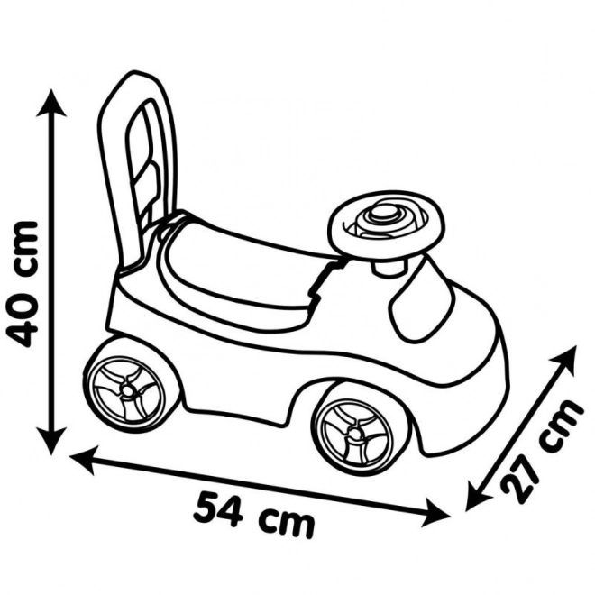 Smoby Jeździk Auto Różowy