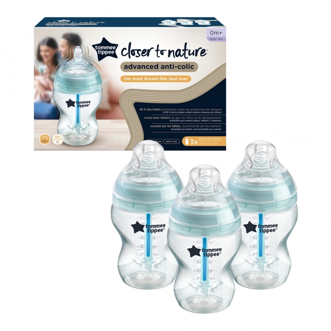 Zestaw butelek dla niemowląt advanced ANTI-COLIC, 260 ml, 3 szt.