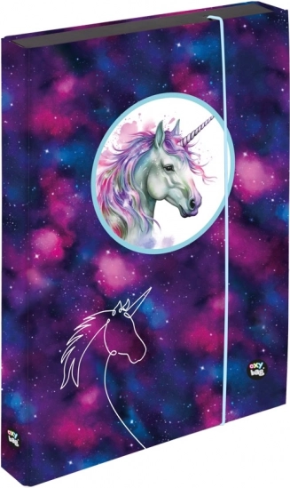 Jumbo box na zeszyty A4 OXYBAG OXY GO unicorn