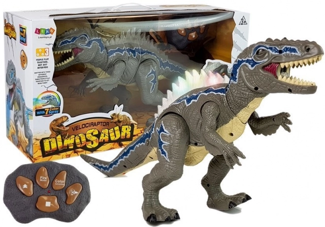 Zdalnie sterowany dinozaur Tyrannosaurus z efektami świetlnymi