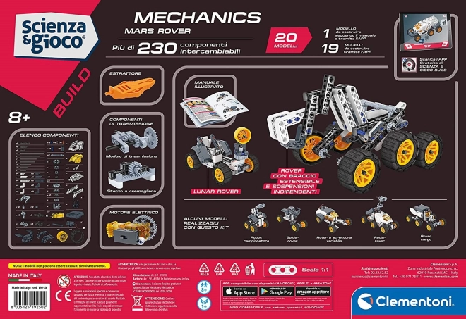 CLEMENTONI Science&Play Mechaniczne laboratorium NASA Pojazd Mars