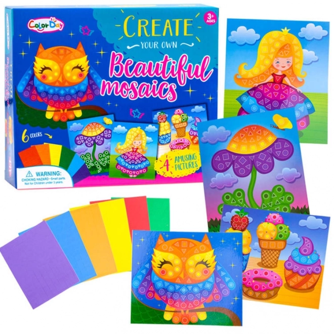 Kreatywna piankowa mozaika Sowa – A