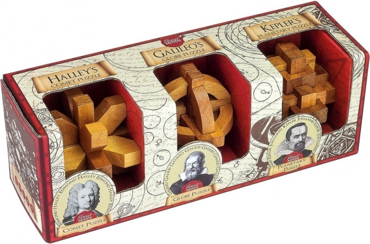 Professor Puzzle Great Minds: sławni mężowie – zestaw łamigłówek 3 w 1