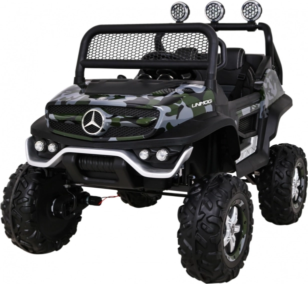 Samochód dla dzieci Mercedes Benz Unimog 4x4 w kamuflażu