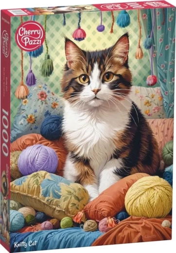 Puzzle Kot w przędzy 1000 elementów