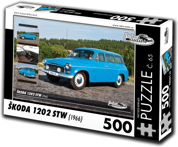 Puzzle Retro-auta Škoda 1202 STW 500 elementów