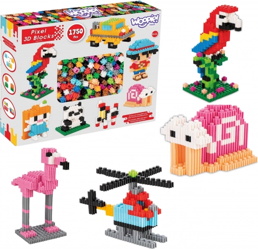 Klocki konstrukcyjne 3D PIXEL 1750 szt. WOOPIE
