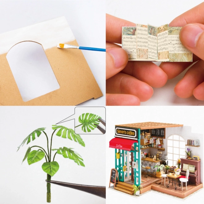 Šimonova kawiarnia - DIY Miniaturowa kawiarnia w domku dla lalek