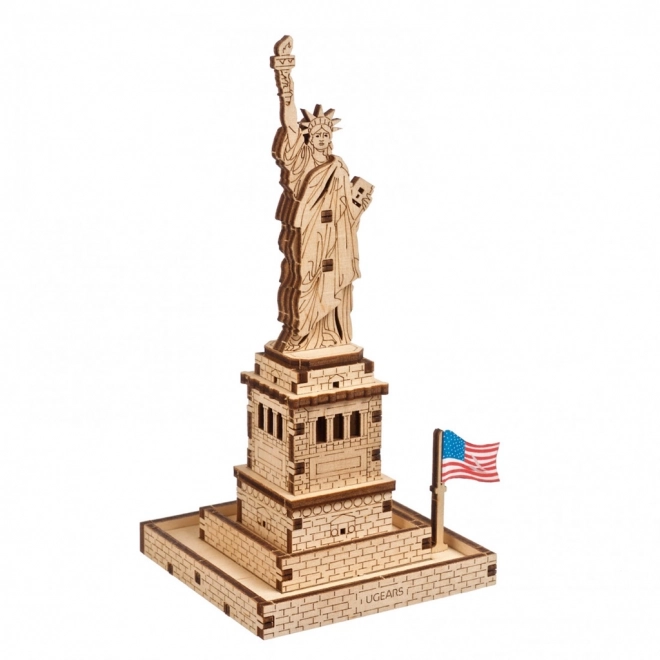 3D drewniany model Statuy Wolności