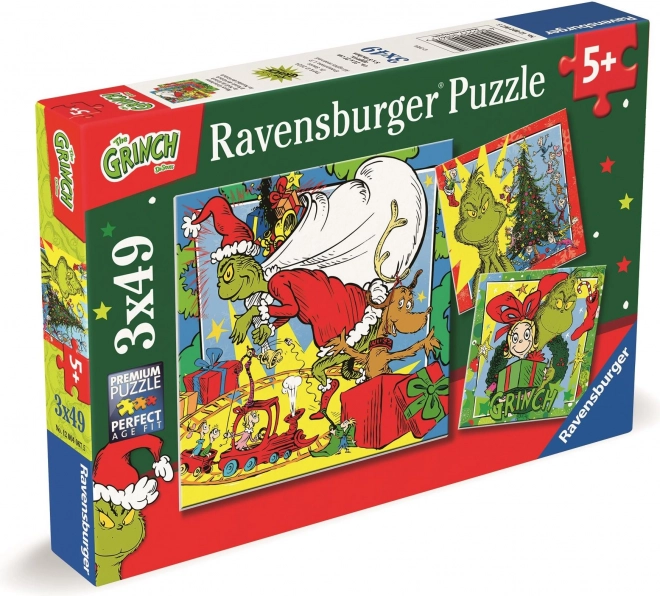 Ravensburger Puzzle Grinch 3x49 elementów