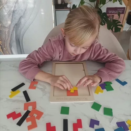Drewniane puzzle/tetris Kruzzel 22667