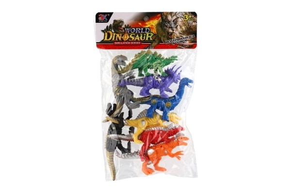 Dinozaur/Smok 8 szt. plastik 14-17 cm w woreczku 22x35x7 cm