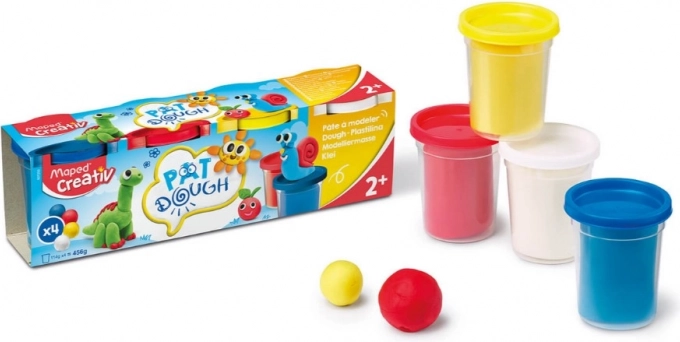 Plastelina MAPED CREATIV 4×114 g – kolory podstawowe