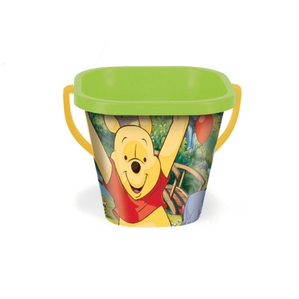 Kwadratowe wiaderko Disney 2L plastik mieszanka rodzajów 19x17cm Wader