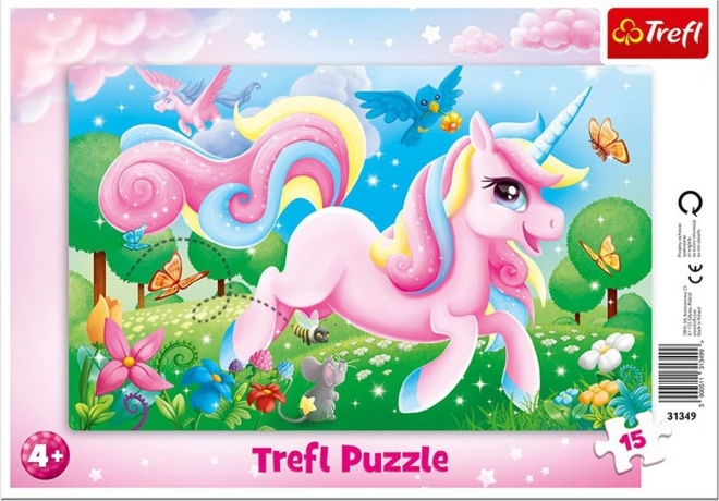 Puzzle Magiczny świat jednorożców 15 elementów