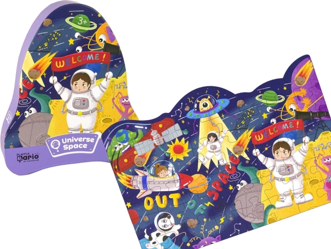 Puzzle Kosmos: UFO i Planety 48 elementów