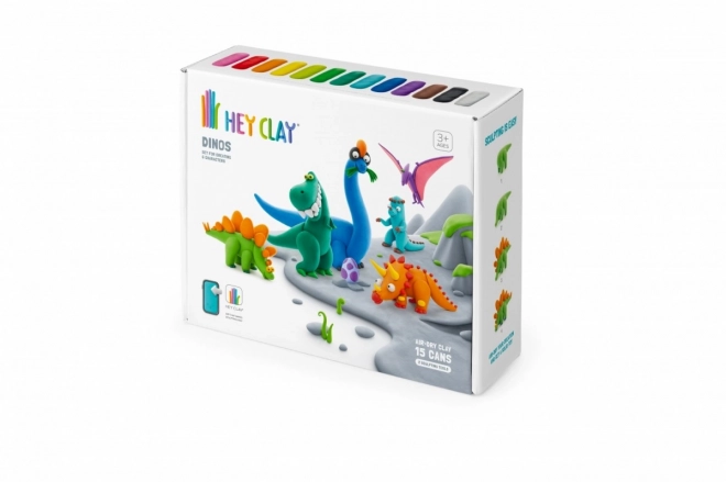 Zestaw modeliny Hey Clay Dinozaury