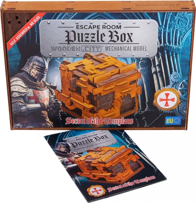 Drewniane puzzle box gra ucieczkowa 149 kawałków