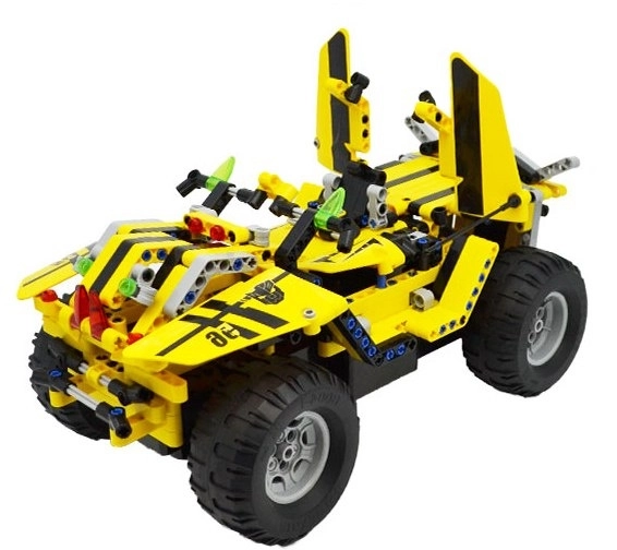 Zestaw konstrukcyjny JEEP WRANGLER zdalnie sterowany, kompatybilny z LEGO, 531 elementów
