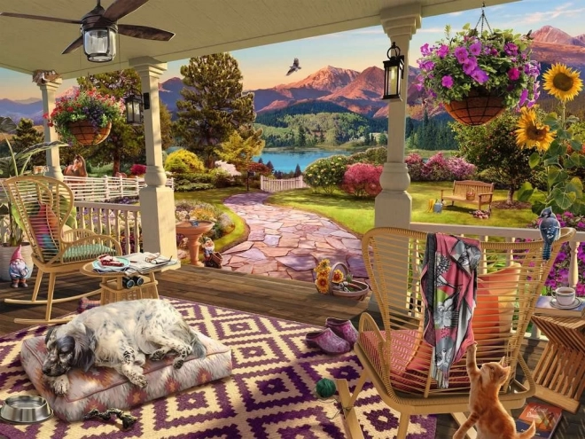 Ravensburger puzzle przytulna weranda 750 elementów