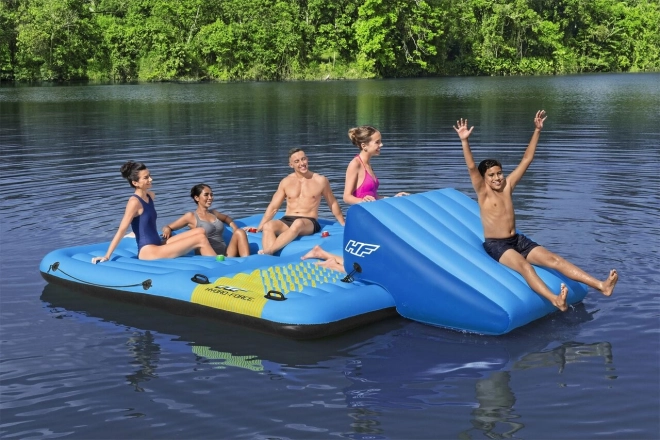 HYDRO-Force Wyspa + zjeżdżalnia 376x311cm BESTWAY