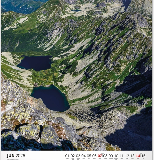 Kalendarz ścienny Tatry 2026