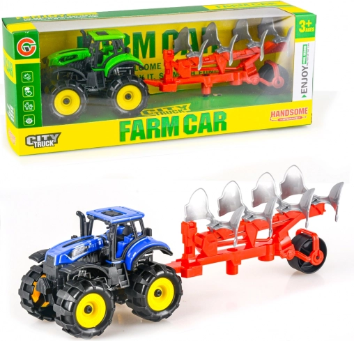 Traktor z pługiem na napęd cierny 25 cm