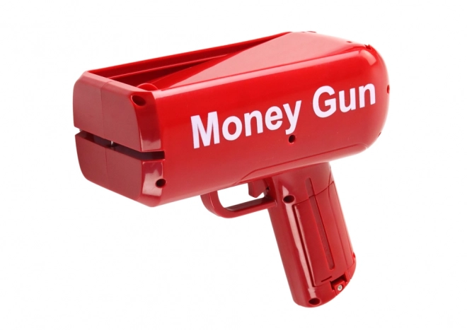 Strzelanie z pistoletu na pieniądze Czerwona pistola na pieniądze Banknotów Launcher