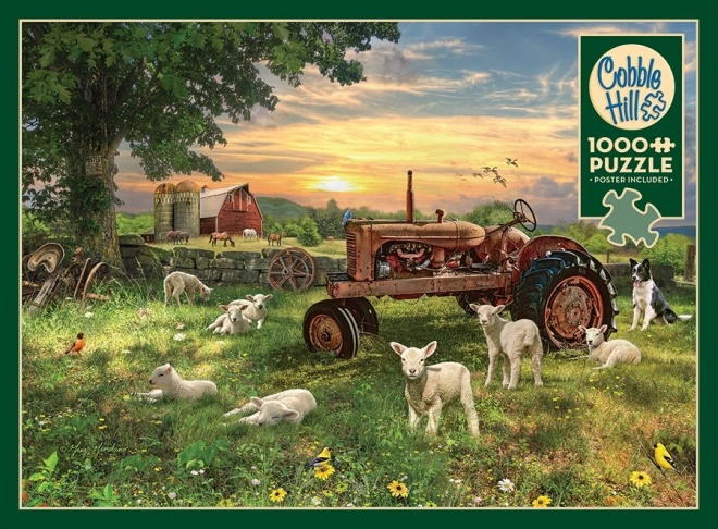 Puzzle Pole przy wschodzie słońca od Cobble Hill 1000 elementów