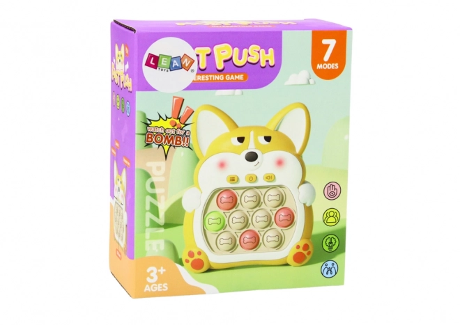 Gra arkadowa Pop-It Fox na konsolę 7 trybów gry Fioletowa