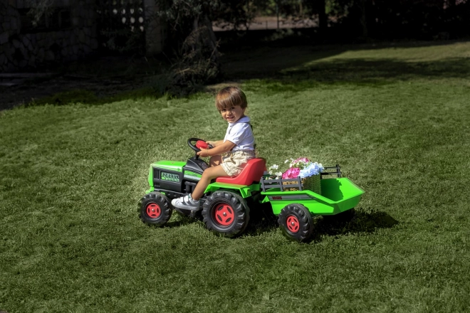 Dziecięcy elektryczny traktor z przyczepą 6V