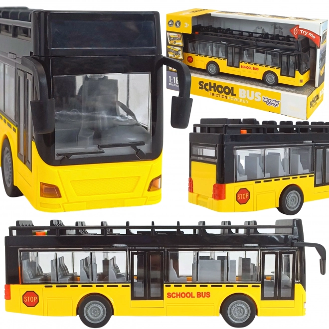 Autobus WOOPIE ze światłami i otwieranymi drzwiami