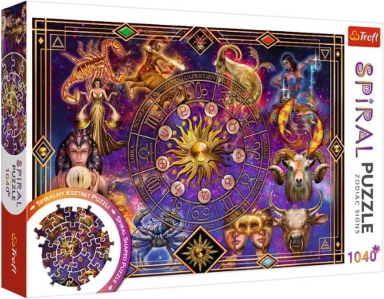 Astrologiczny motyw ze znakami