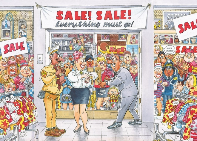JUMBO Puzzle WASGIJ Mystery 7: Wszystko musi zniknąć! 1000 elementów